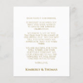 Budget Simple Script Wedding Dankeschön Cards Flye Flyer (Hinten)