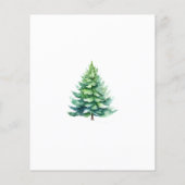Budget Simple Tree Christmas Party Einladung (Rückseite)