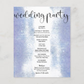 Budget Simple Wedding Program Karte. Flyer (Hinten)