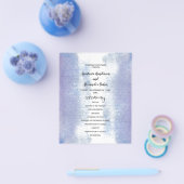 Budget Simple Wedding Program Karte. Flyer (Einzeln)