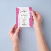 Budget Simple Wedding Program Karte. Flyer (Gruppe)