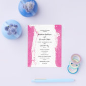 Budget Simple Wedding Program Karte. Flyer (Einzeln)