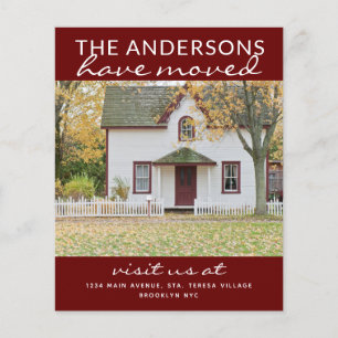 Budget Simple Zuhause Foto Moving Red Ankündigung