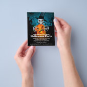 Budget Skeleton Halloween Einladung Flyer (Gruppe)