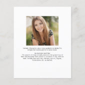 Budget Skript 2 Foto Graduate Ankündigung (Rückseite)