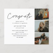 Budget Skript 4 Foto Graduation Party Einladung (Rückseite)