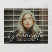 Budget Skript 4 Foto Graduation Party Einladung (Vorderseite)