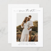 Budget Skript-Foto Minimale Hochzeit speichern Sie (Vorne/Hinten)