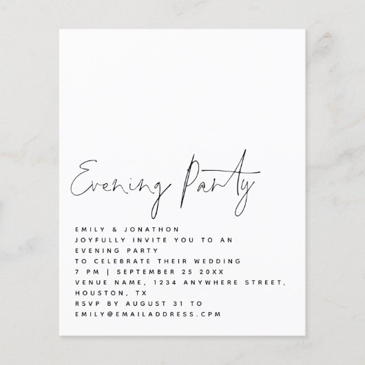 BUDGET-Skript Hochzeit Abend-Party laden (Vorderseite)