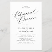 Budget Skript Hochzeit Probe Dinner Einladung Flyer (Vorne)