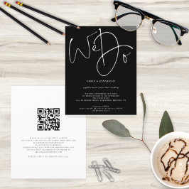 Budget Skript machen wir Black QR Code Hochzeit Ei