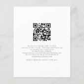 Budget Skript machen wir Black QR Code Hochzeit Ei (Rückseite)