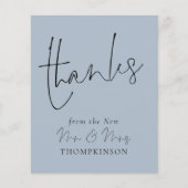 Budget Skript Neu Herr Wedding Dusty Blue Danke (Vorderseite)