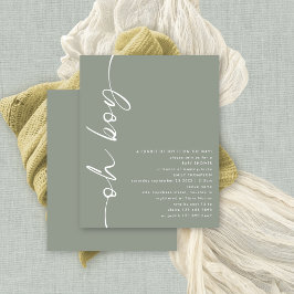 Budget Skript Oh Boy Sage Baby Dusche