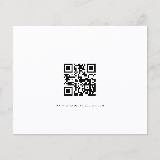 Budget Skript QR Code Hochzeit speichern Datum (Rückseite)
