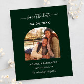 Budget smaragdgrünes Foto Hochzeit Speichern Sie d