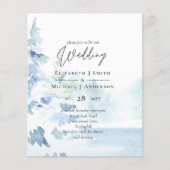 BUDGET Snowy Mountains Winter Lake Trees (Vorderseite)