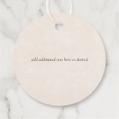 BUDGET Snowy Mountains Winter Lake Trees Geschenkanhänger (Rückseite)