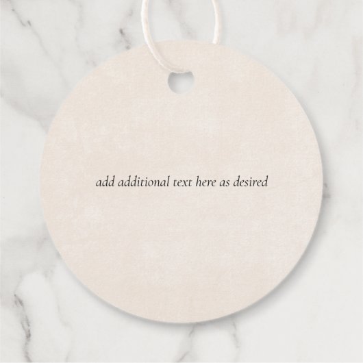 BUDGET Snowy Mountains Winter Lake Trees Geschenkanhänger (Rückseite)