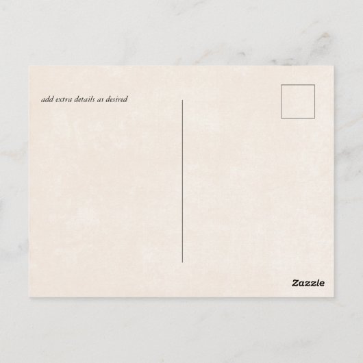 BUDGET Snowy Mountains Winter Lake Trees Postkarte (Rückseite)