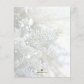 Budget Snowy Pines Weihnachtsfeiertage Einladungen (Rückseite)