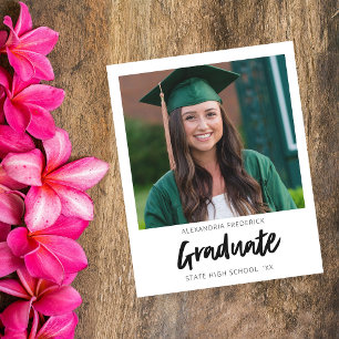 Budget Sofortiges Foto Weiße 2 Abschluss Ankündigu Flyer