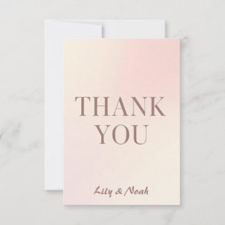 Budget Soft Pastel Hochzeit danke