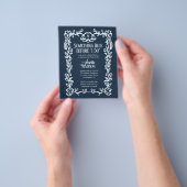 Budget Something Blue Vintage Florale Hochzeitsdus Flyer (Gruppe)