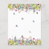 Budget Sommer Blumenpaare Dusche (Rückseite)