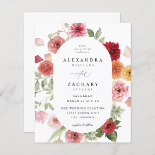 Budget Sommer Mehrfarbenblütenhochzeit 2