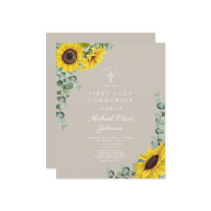 Budget Sonnenblume Eukalyptus Taupe Erste Kommune