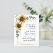 Budget Sonnenblumen 70. Geburtstagsparty Eukalyptu (Stehend Vorderseite)