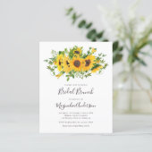 Budget Sonnenblumen Blumenblume Bridal Brunch Einl (Stehend Vorderseite)