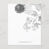 Budget Sonnenblumen Brautdusche Einladung (Rückseite)