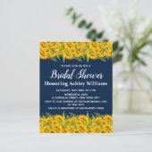 Budget Sonnenblumen Brautdusche Einladungen Blumen (Stehend Vorderseite)