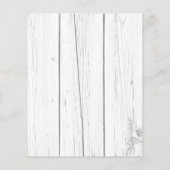 Budget Sonnenblumen Brautparty rustikal geometrisc (Rückseite)