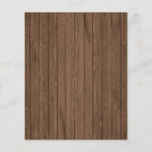 Budget Sonnenblumen Bridal Dusche Einladungen Holz (Rückseite)