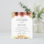 Budget Sonnenblumen Burgund Country Wedding (Stehend Vorderseite)