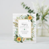 BUDGET Sonnenblumen Eukalyptus Grüne Hochzeit (Stehend Vorderseite)