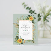BUDGET Sonnenblumen Eukalyptus Grüne Hochzeit (Stehend Vorderseite)