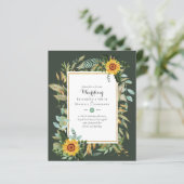 BUDGET Sonnenblumen Eukalyptus Grüne Hochzeit (Stehend Vorderseite)