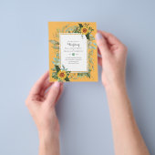 BUDGET Sonnenblumen Eukalyptus Grüne Hochzeit Flyer (Gruppe)