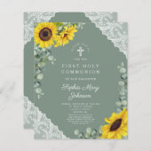 Budget Sonnenblumen Grüne Spitzen Erste Kommune (Vorne/Hinten)