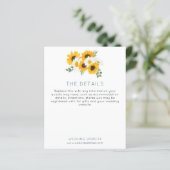 Budget Sonnenblumen Hochzeitsszenario (Stehend Vorderseite)