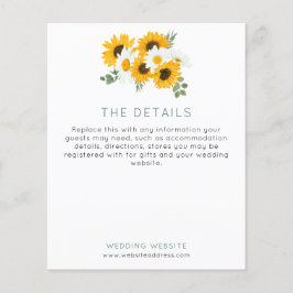 Budget Sonnenblumen Hochzeitsszenario