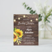 Budget Sonnenblumen, Holz & Streichelleuchten Brid (Stehend Vorderseite)