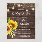 Budget Sonnenblumen, Holz & Streichelleuchten Brid (Vorderseite)