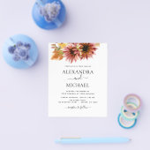 Budget Sonnenblumen Land Hochzeit Einladung Flyer (Einzeln)