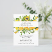 Budget Sonnenblumen Moderne Hochzeitsmaße (Stehend Vorderseite)