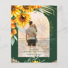 BUDGET Sonnenblumen Pampas Grass Green BOHo Hochze Flyer
